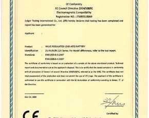 CE CERTIFICATE